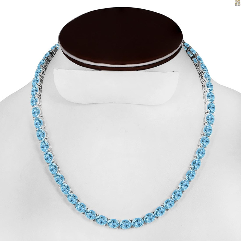 Blue Topaz Necklace