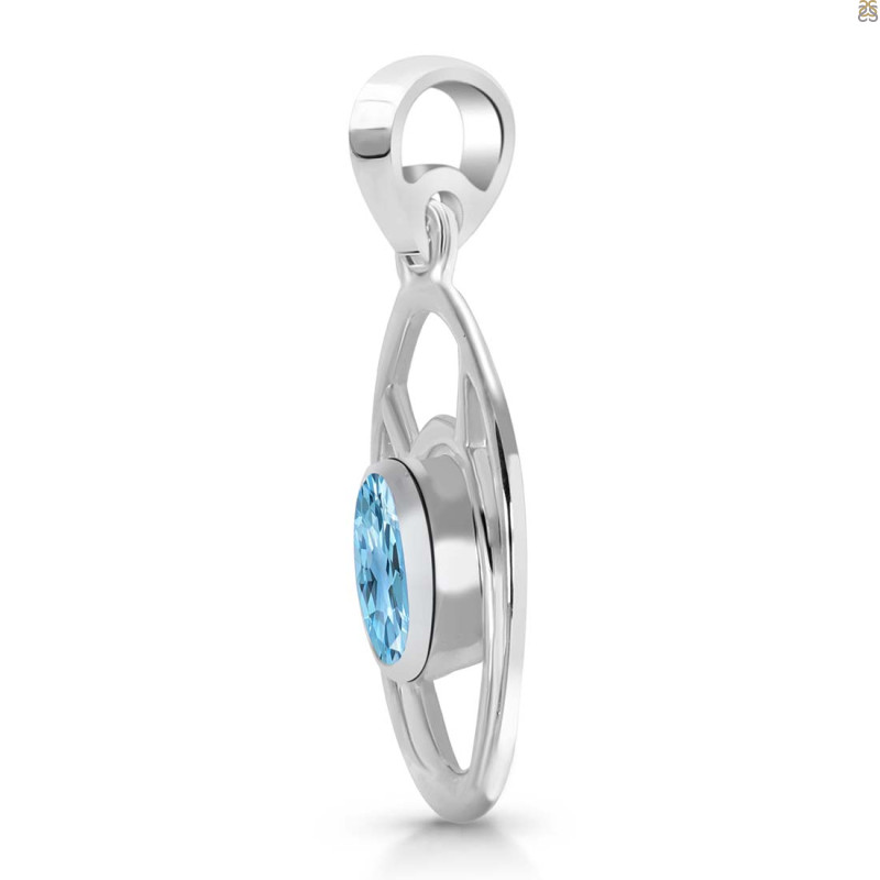 Blue Topaz Pendant