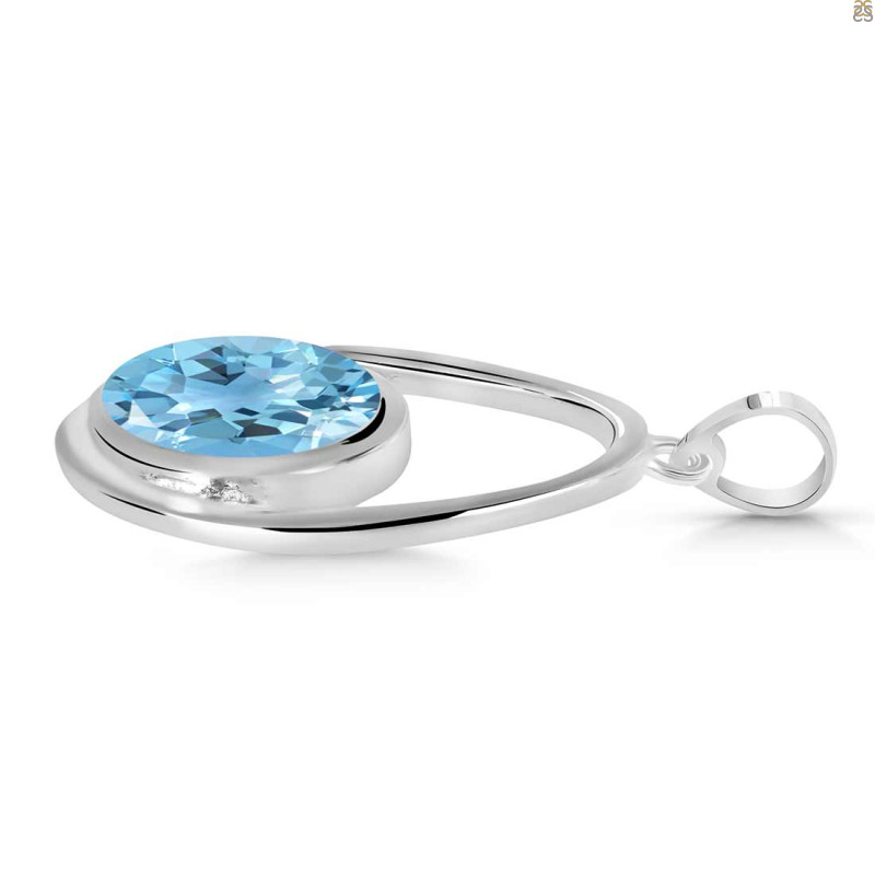 Blue Topaz Pendant