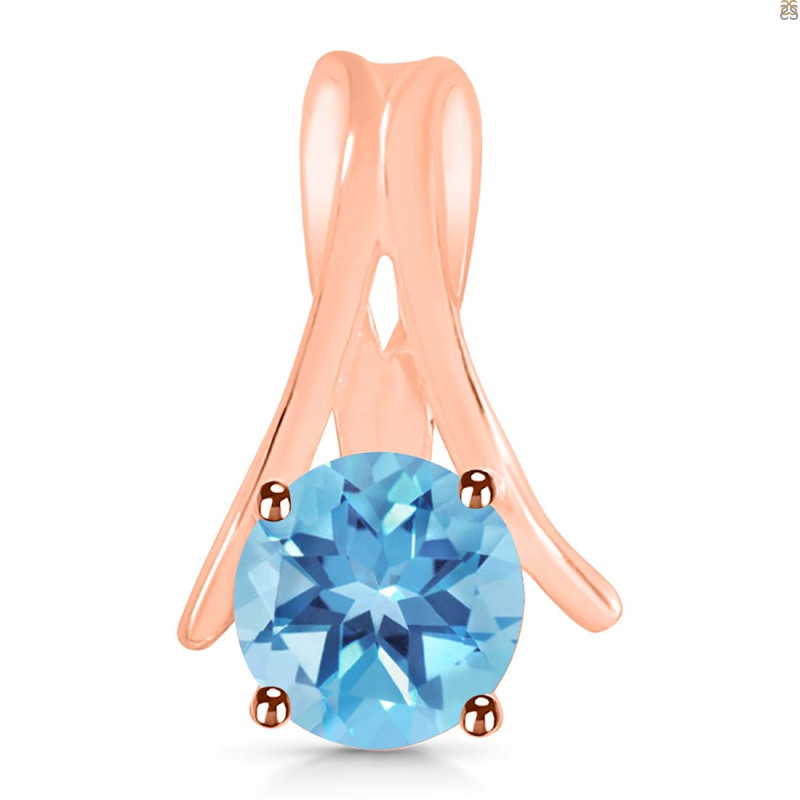 Blue Topaz Pendant BTZ-RDP-213.