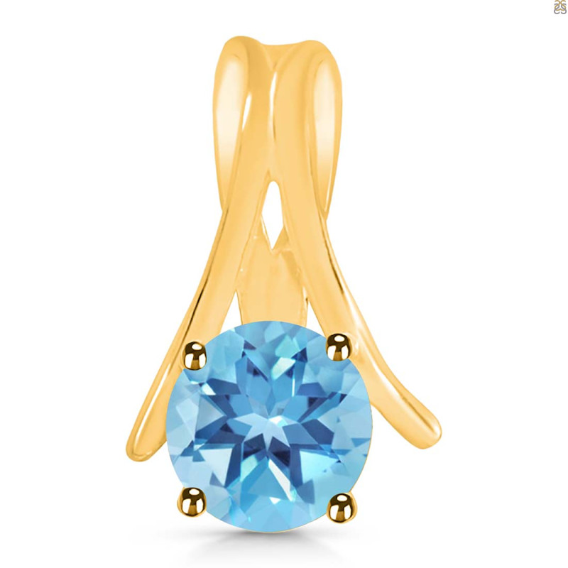 Blue Topaz Pendant BTZ-RDP-213.