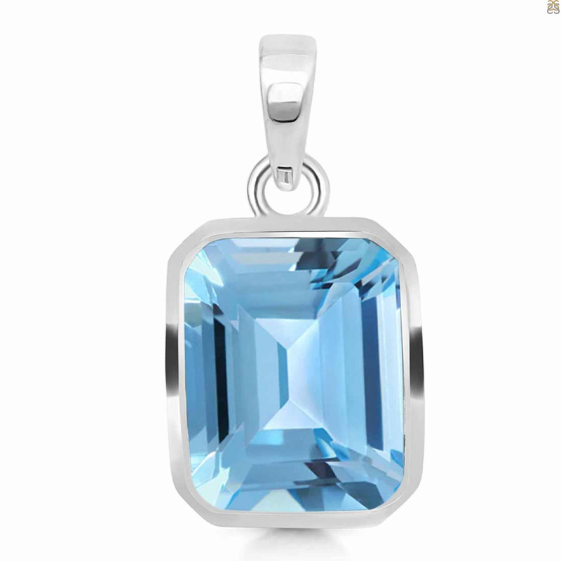 Blue Topaz Pendant BTZ-RDP-461.