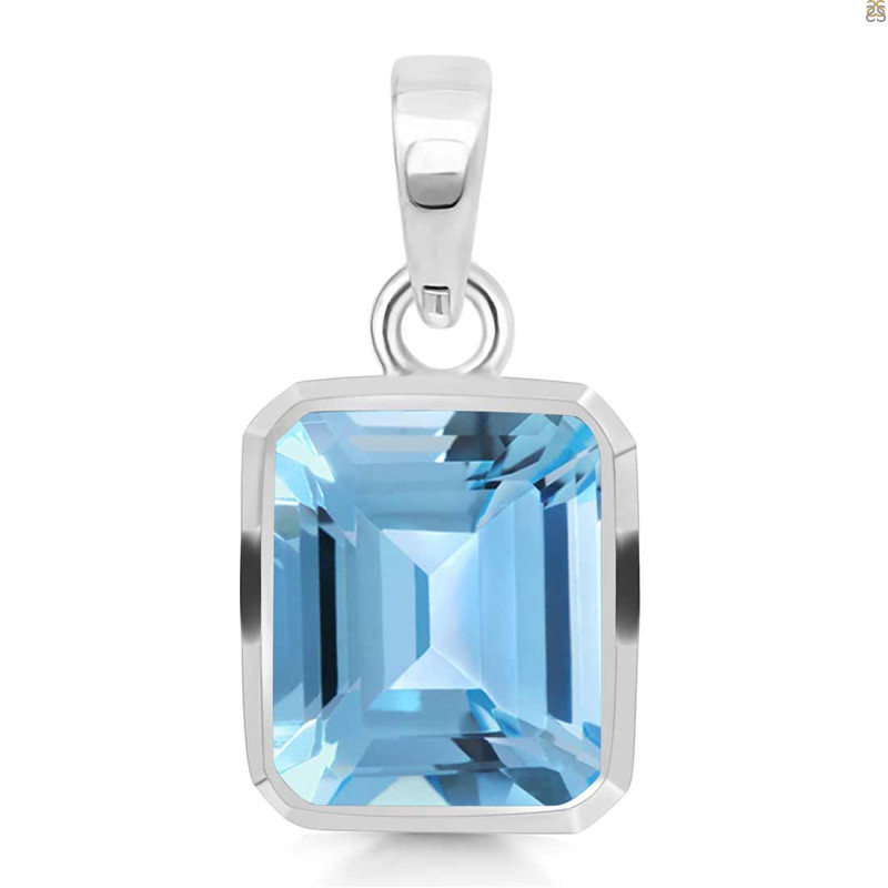 Blue Topaz Pendant BTZ-RDP-462.