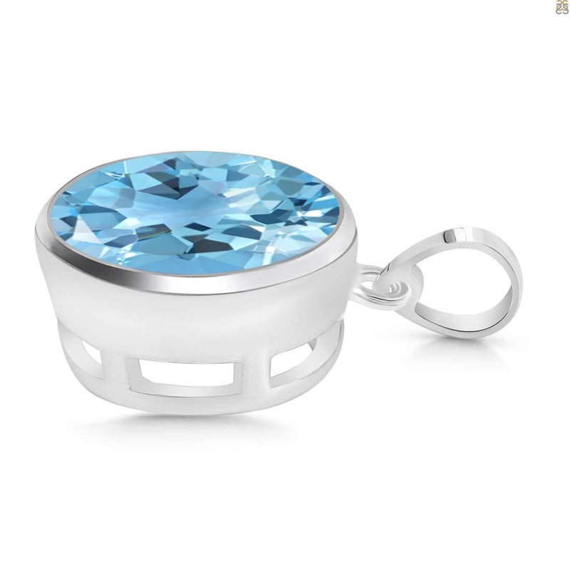 Blue Topaz Pendant