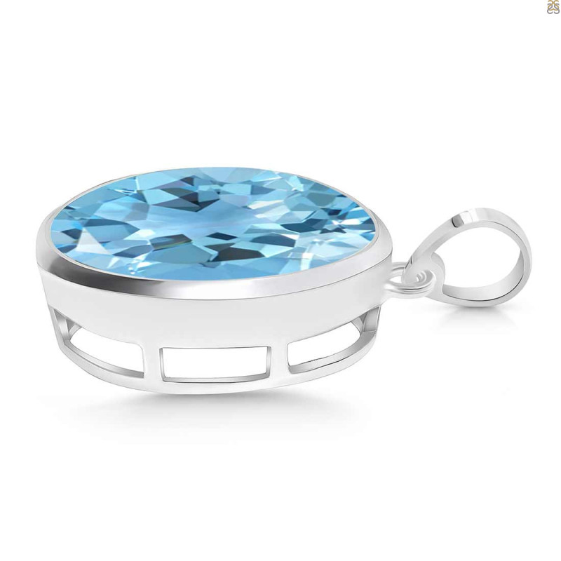 Blue Topaz Pendant