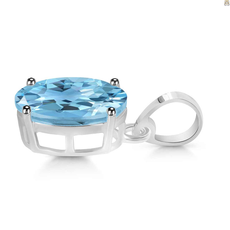 Blue Topaz Pendant