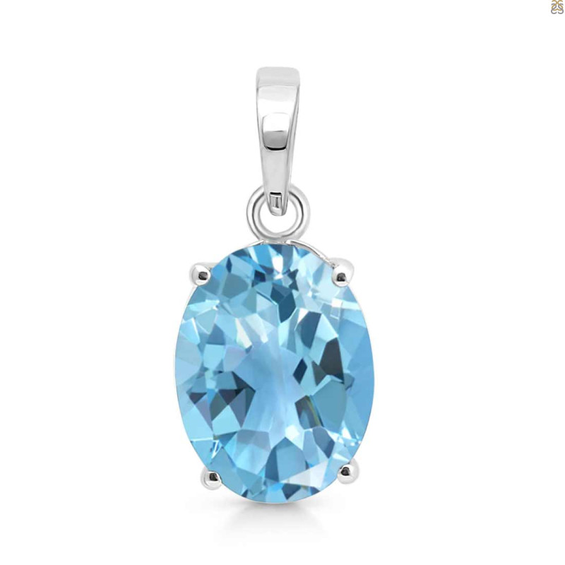 Blue Topaz Pendant BTZ-RDP-479.