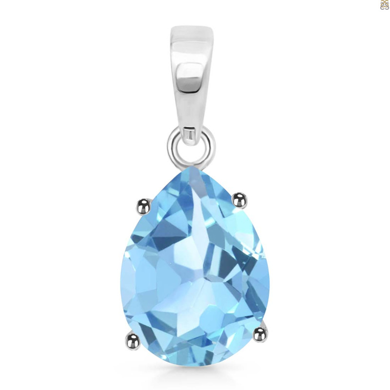 Blue Topaz Pendant BTZ-RDP-481.