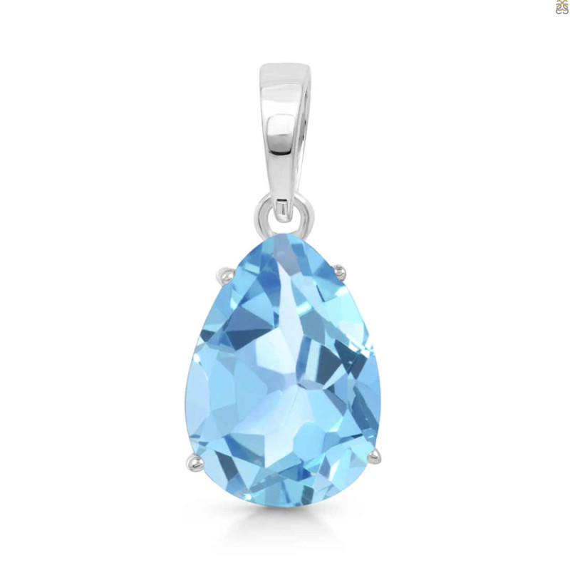 Blue Topaz Pendant BTZ-RDP-483.