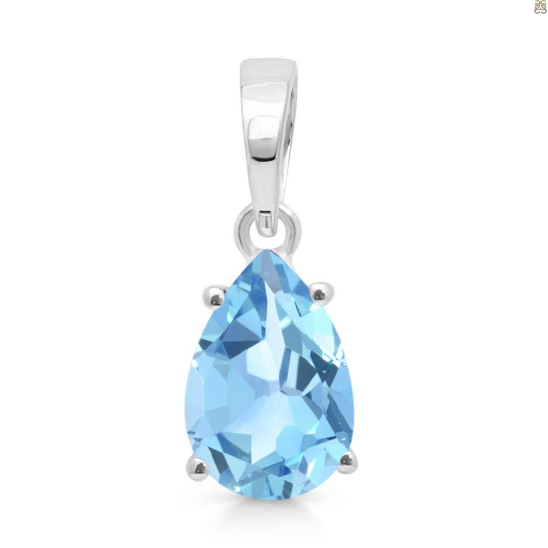 Blue Topaz Pendant BTZ-RDP-484.