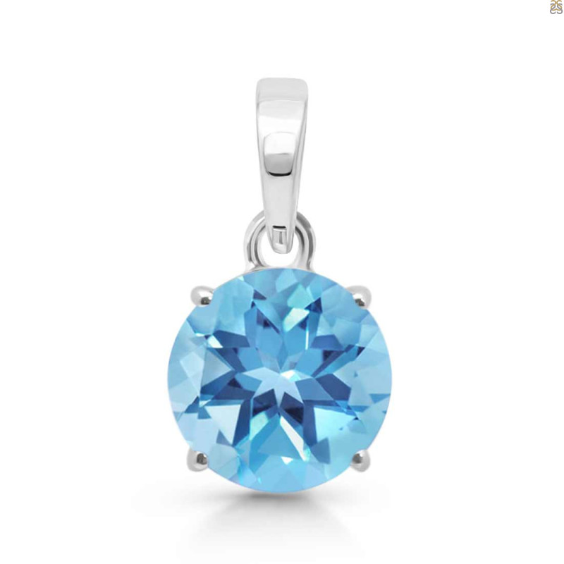 Blue Topaz Pendant BTZ-RDP-485.