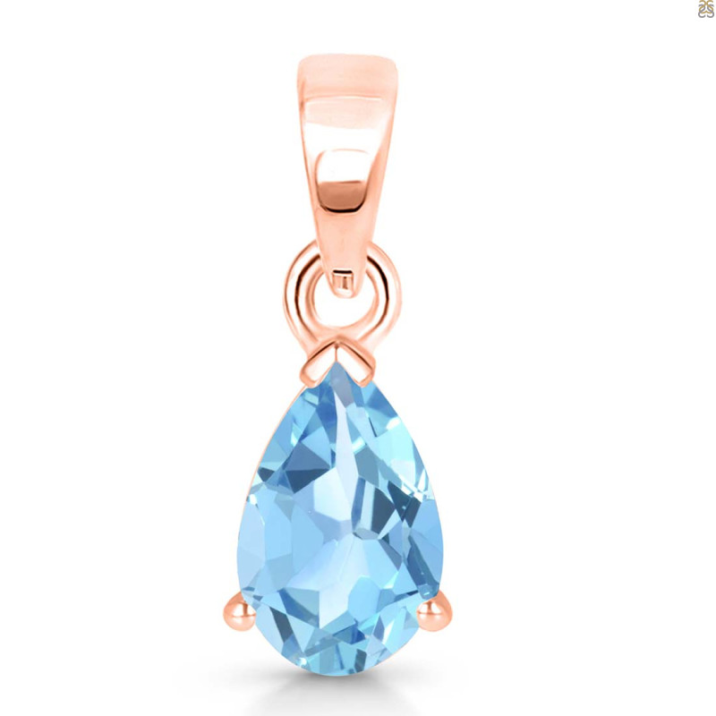 Blue Topaz Pendant BTZ-RDP-757.