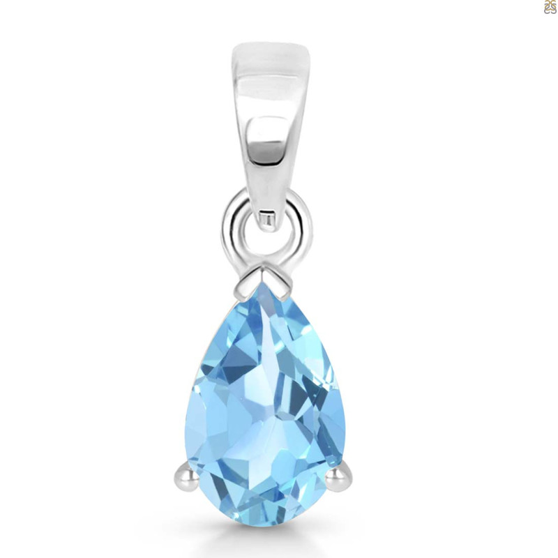 Blue Topaz Pendant BTZ-RDP-757.
