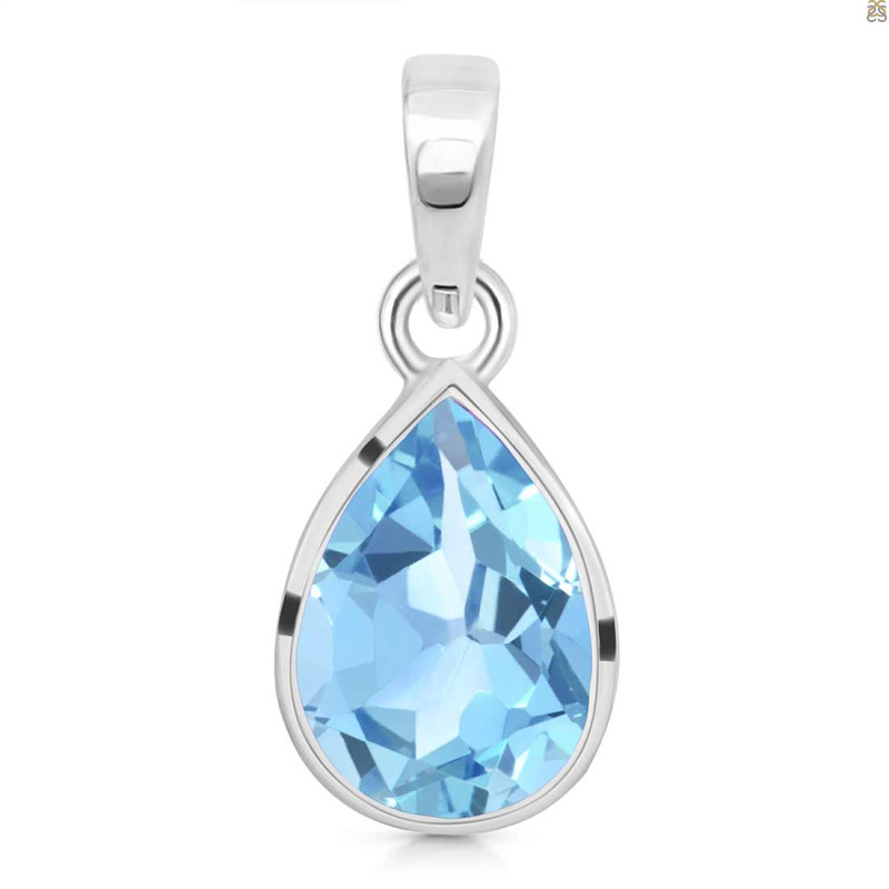 Blue Topaz Pendant BTZ-RDP-790.