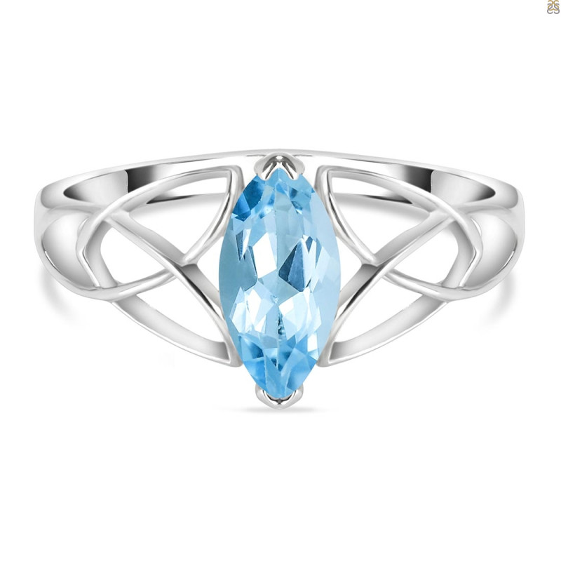 Blue Topaz Ring BTZ-RDR-13.
