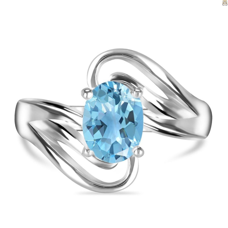 Blue Topaz Ring BTZ-RDR-16.