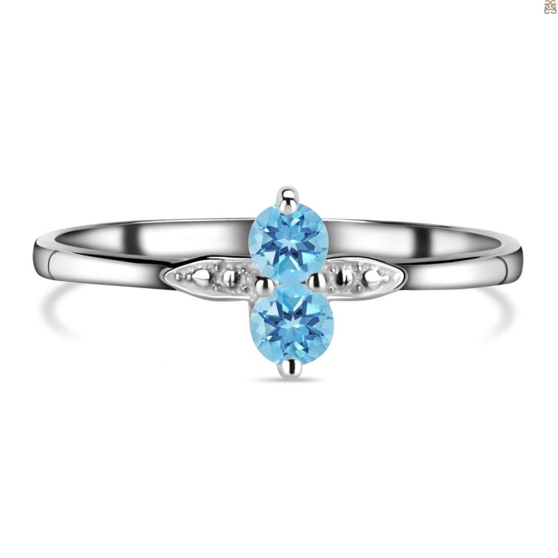 Blue Topaz Ring BTZ-RDR-17.