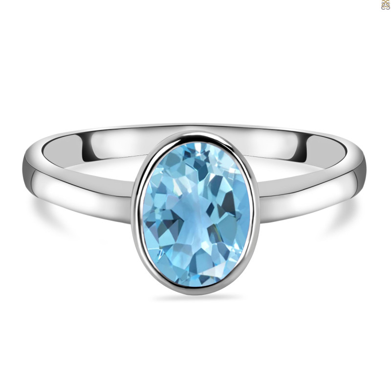 Blue Topaz Ring BTZ-RDR-1883.