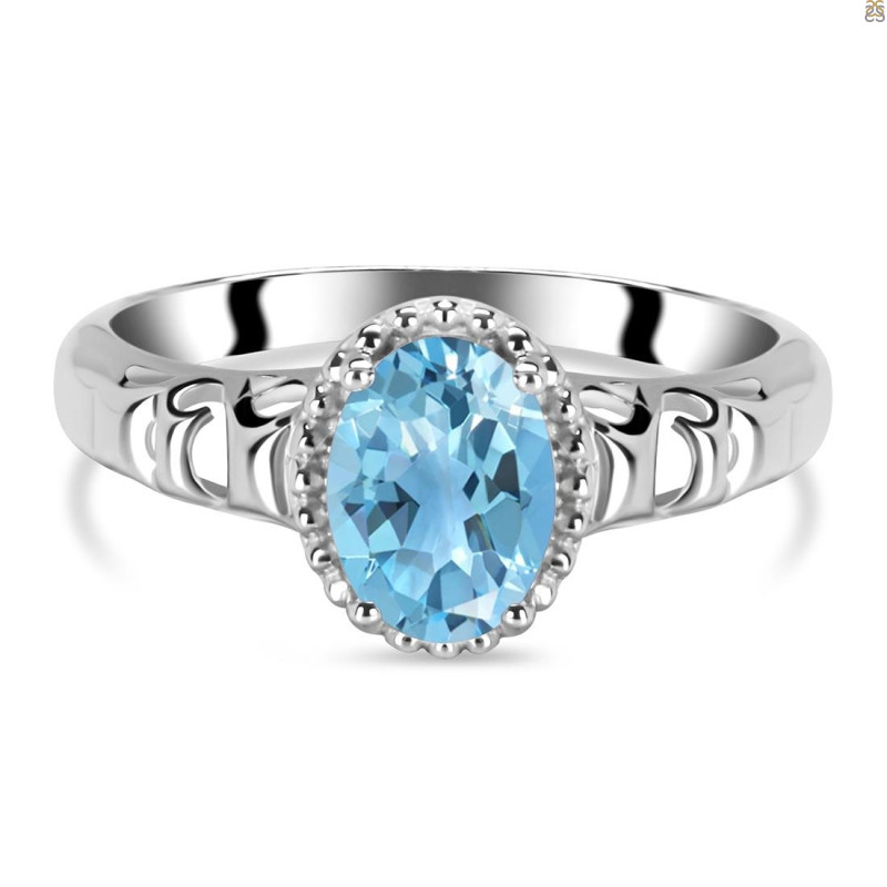 Blue Topaz Ring BTZ-RDR-1.