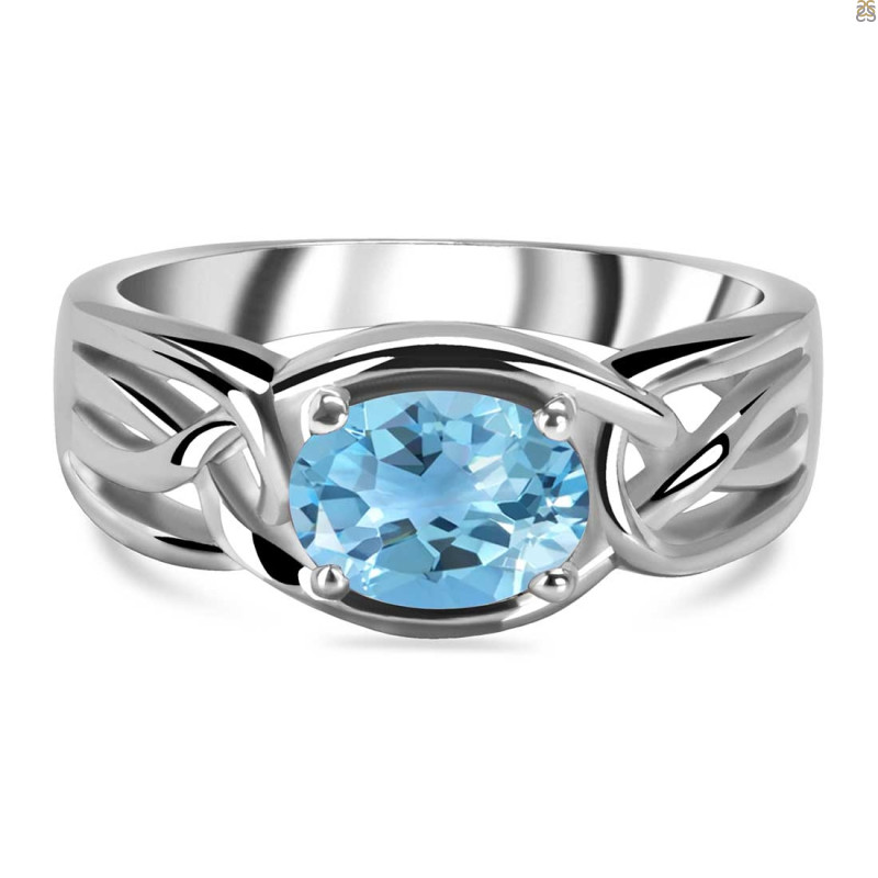 Blue Topaz Ring BTZ-RDR-24.