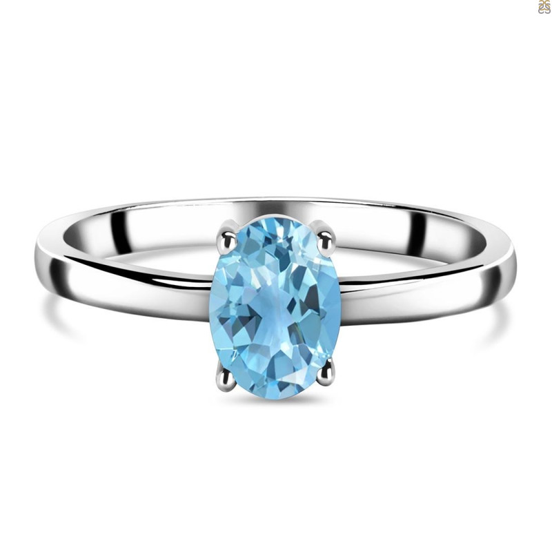 Blue Topaz Ring BTZ-RDR-242.