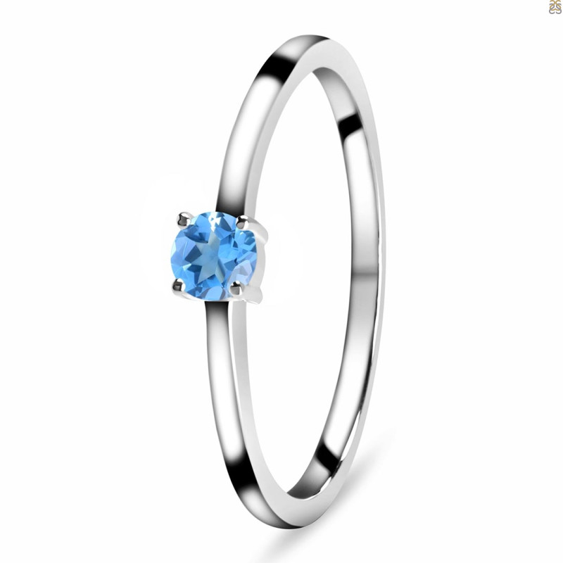 Swiss Blue Topaz Ring