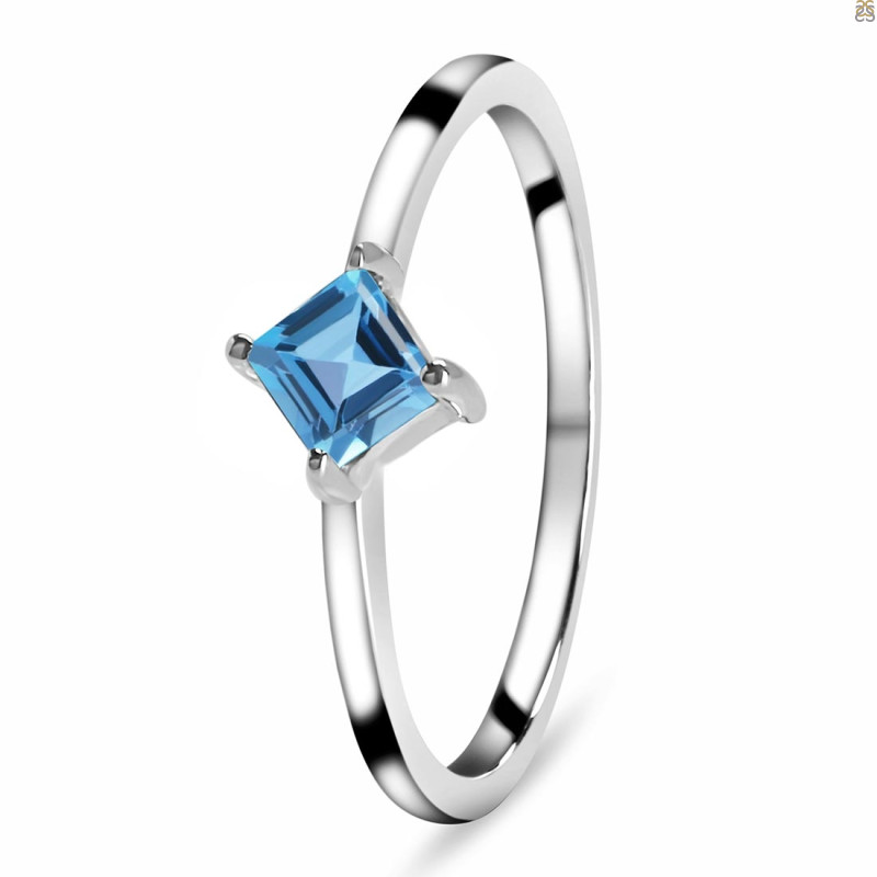 Swiss Blue Topaz Ring