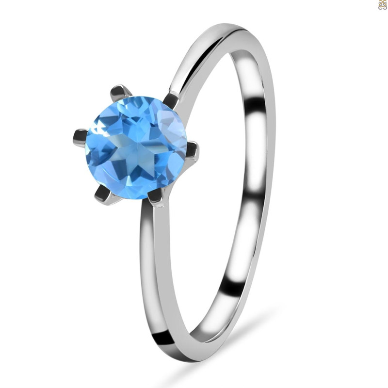 Swiss Blue Topaz Ring