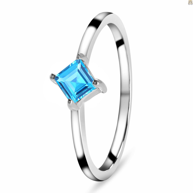 Swiss Blue Topaz Ring