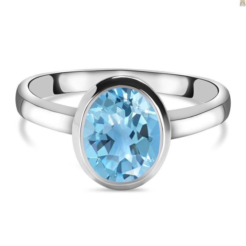 Blue Topaz Ring BTZ-RDR-251.