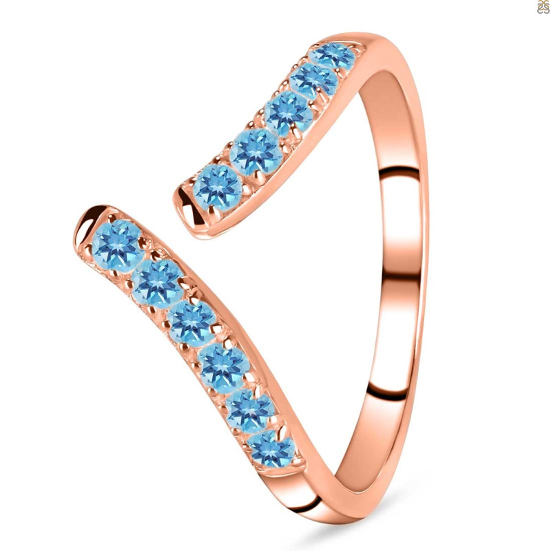 Blue Topaz Ring BTZ-RDR-2525.