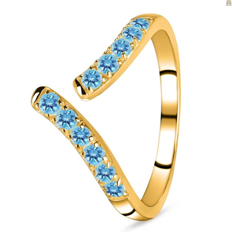 Blue Topaz Ring BTZ-RDR-2525.