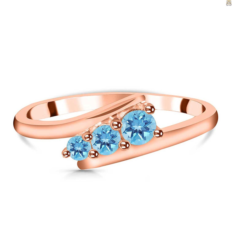 Blue Topaz Ring BTZ-RDR-2588.