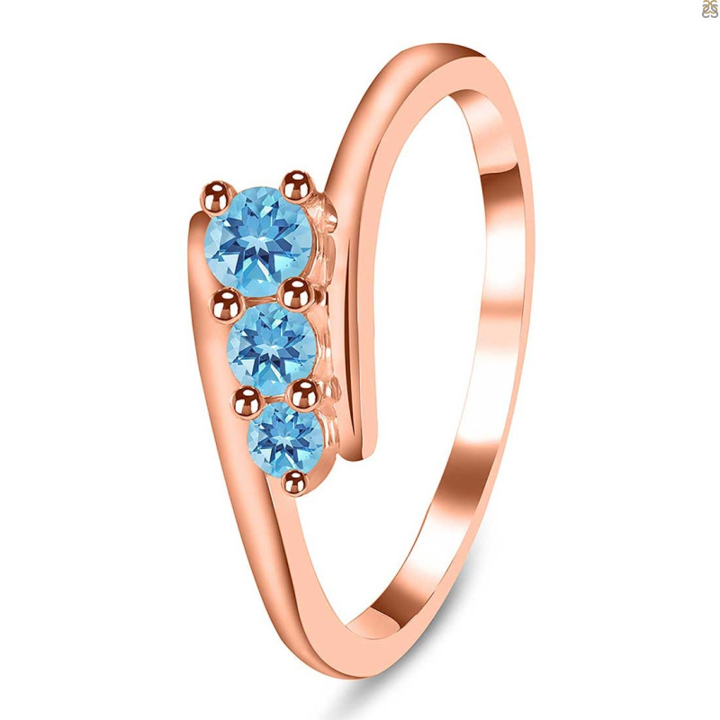 Blue Topaz Ring BTZ-RDR-2588.