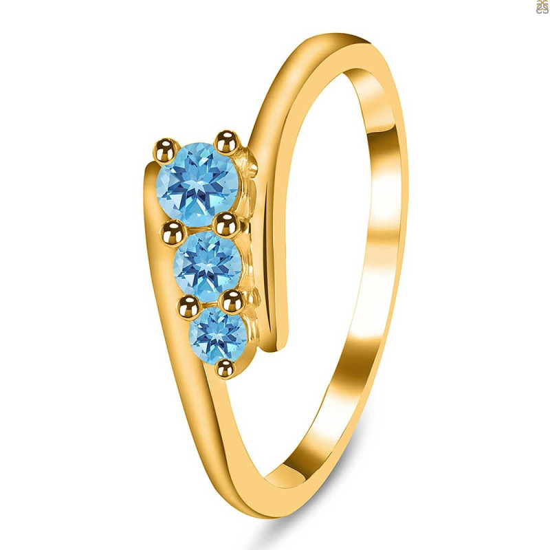 Blue Topaz Ring BTZ-RDR-2588.