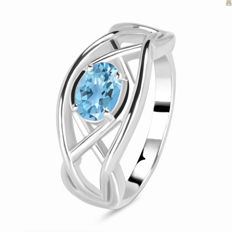 Blue Topaz Ring