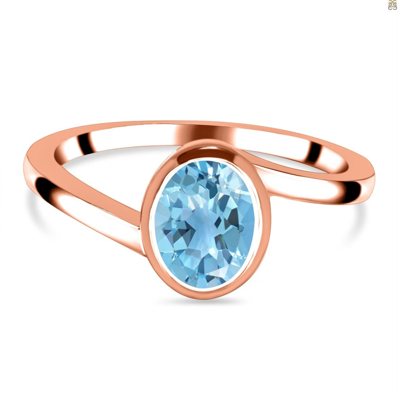Blue Topaz Ring BTZ-RDR-34.