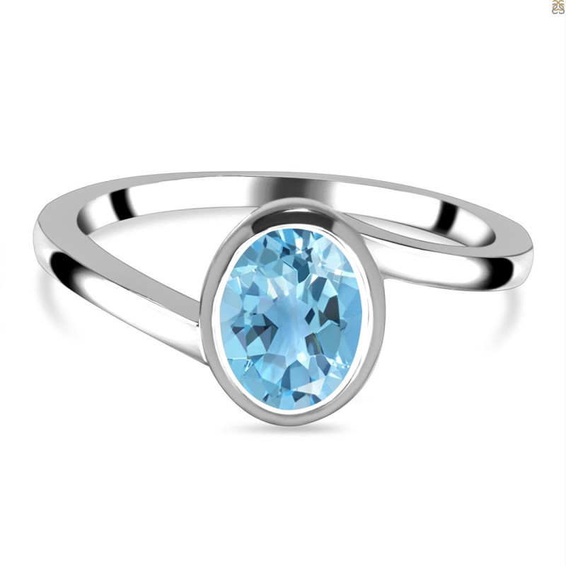 Blue Topaz Ring BTZ-RDR-34.