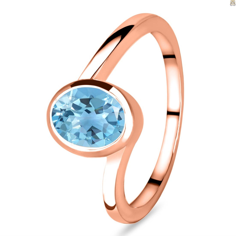 Blue Topaz Ring BTZ-RDR-34.