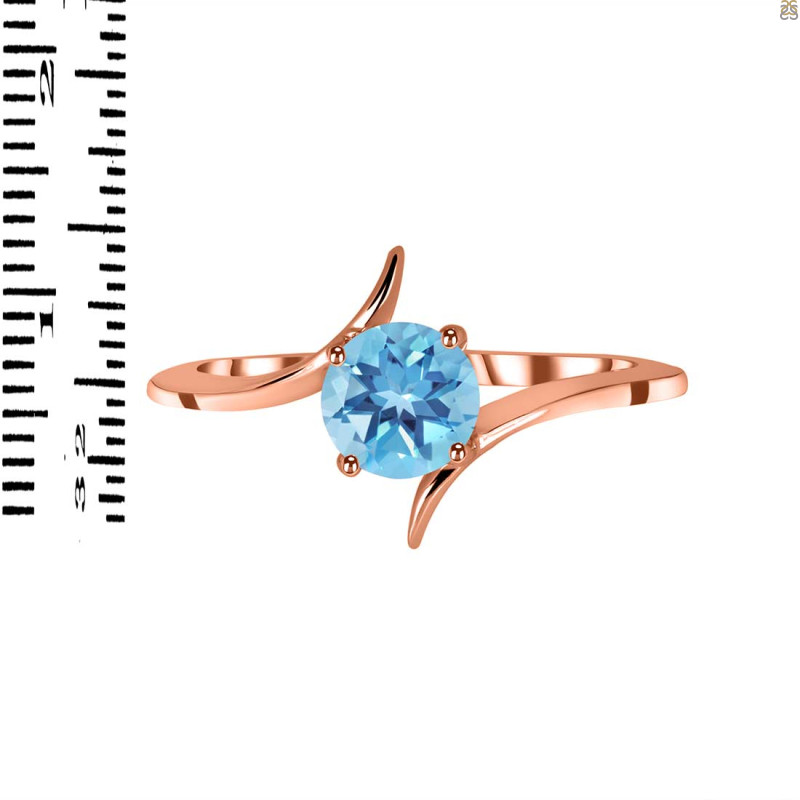 Blue Topaz Ring BTZ-RDR-348.