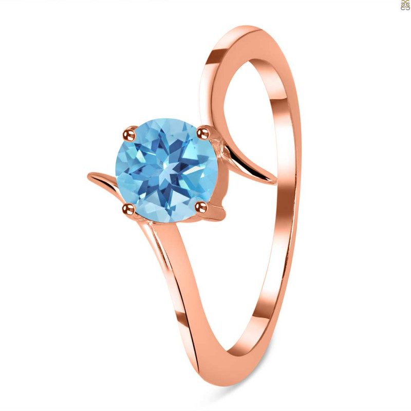 Blue Topaz Ring BTZ-RDR-348.