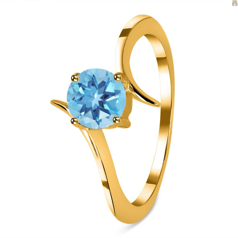 Blue Topaz Ring BTZ-RDR-348.