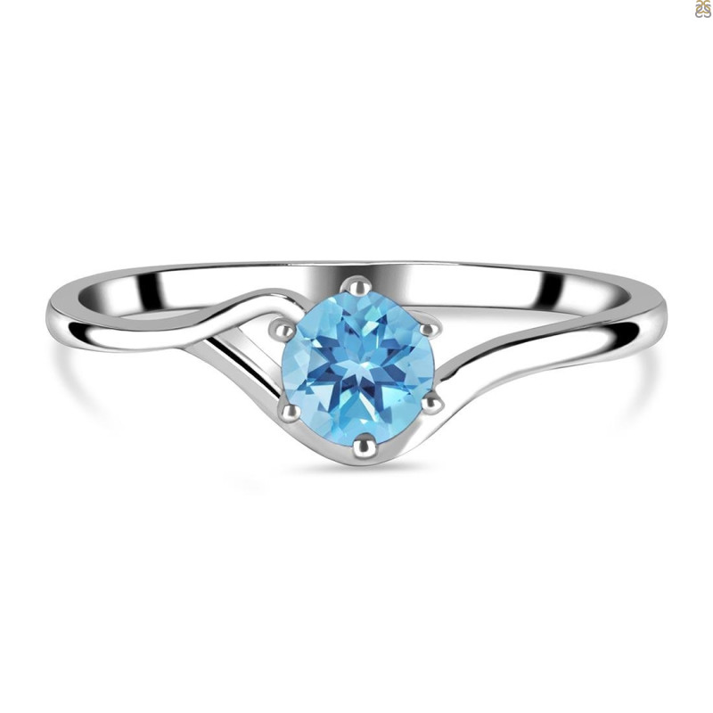 Blue Topaz Ring BTZ-RDR-4.