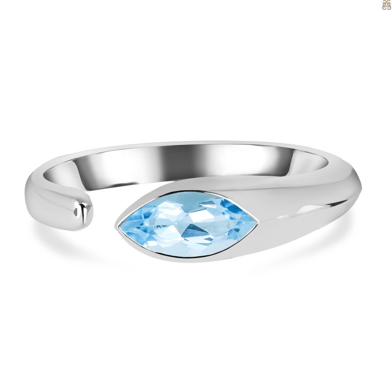 Blue Topaz Ring BTZ-RDR-466.