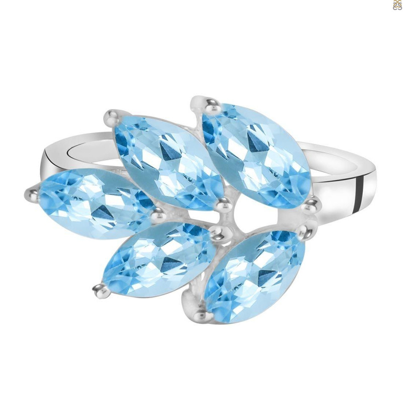 Blue Topaz Ring BTZ-RDR-8.