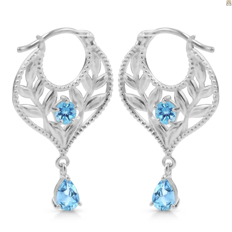 Blue Topaz Earring