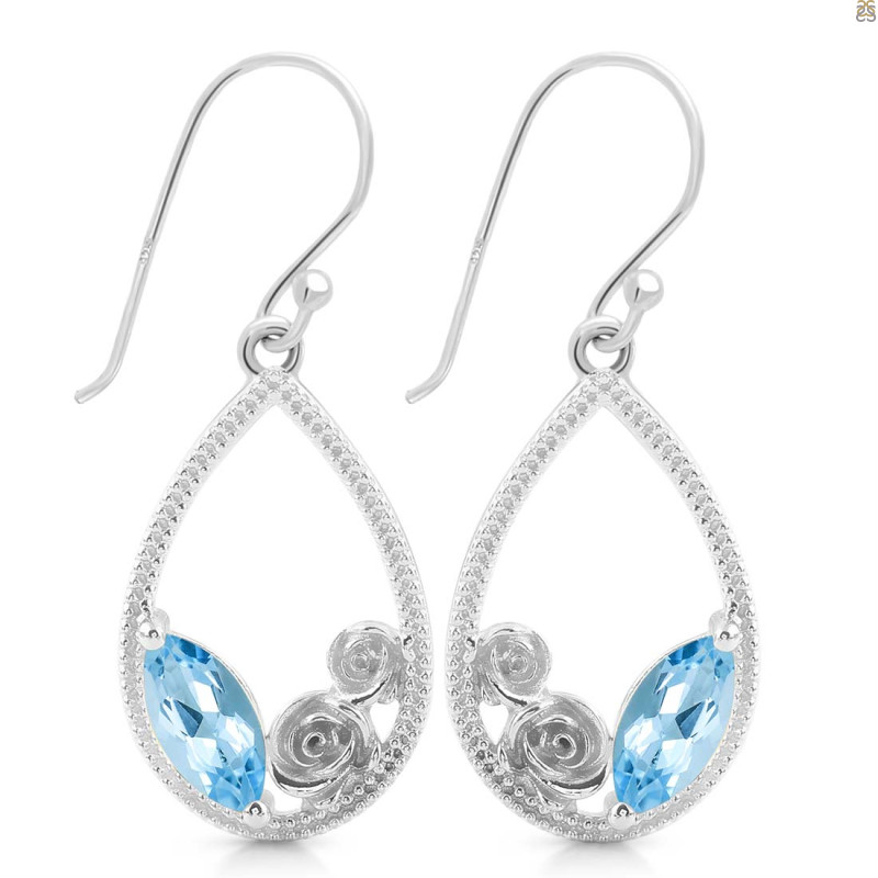 Blue Topaz Earring