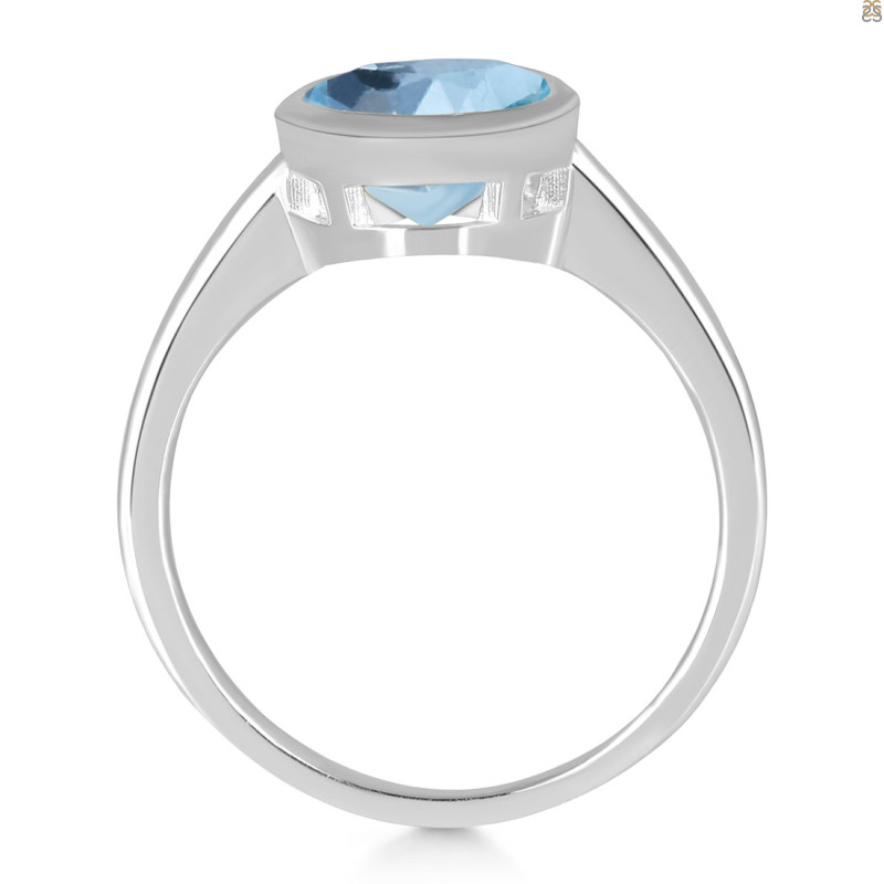 Blue Topaz Ring BTZ-RDR-1623.