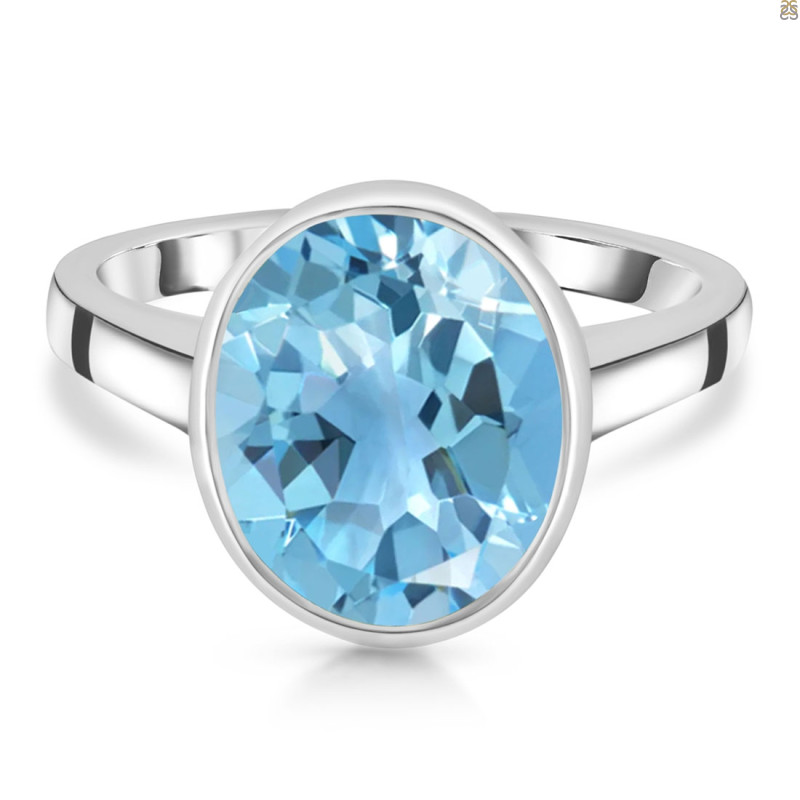 Blue Topaz Ring BTZ-RDR-1806.