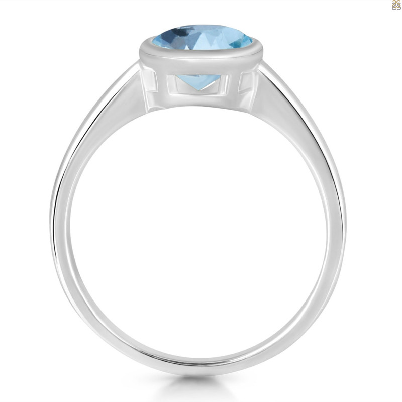 Blue Topaz Ring BTZ-RDR-1882.